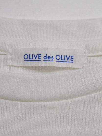 OLIVE des OLIVE/Tシャツ/カットソー/トップス/ホワイト/F
