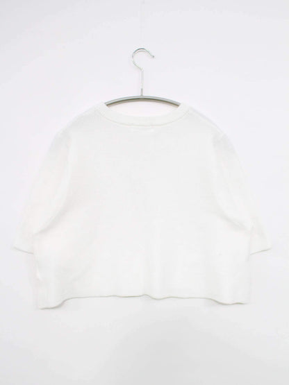 Adoon plain/アドーンプレーン/ニット/セーター/トップス/ホワイト/F