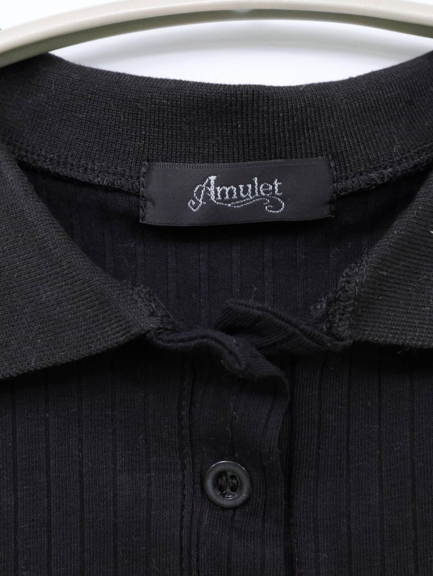 Amulet/ポロシャツ/トップス/ブラック