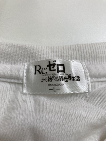 Re:ゼロから始める異世界生活/Tシャツ/カットソー/トップス/ホワイト/L