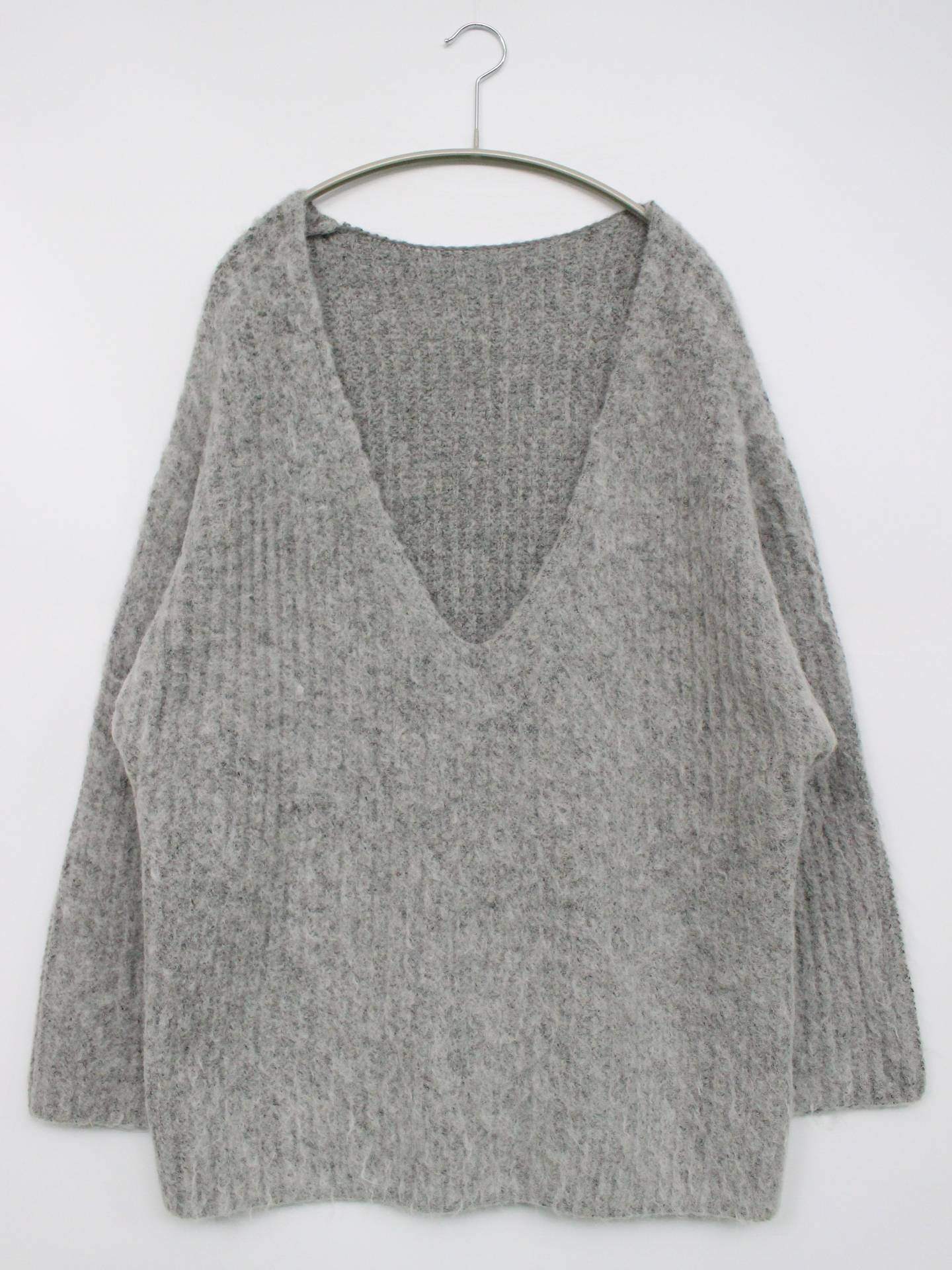 ニット/セーター/トップス/グレー/F