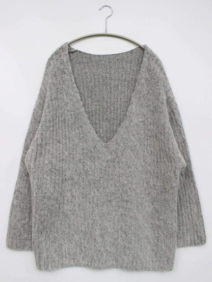 ニット/セーター/トップス/グレー/F