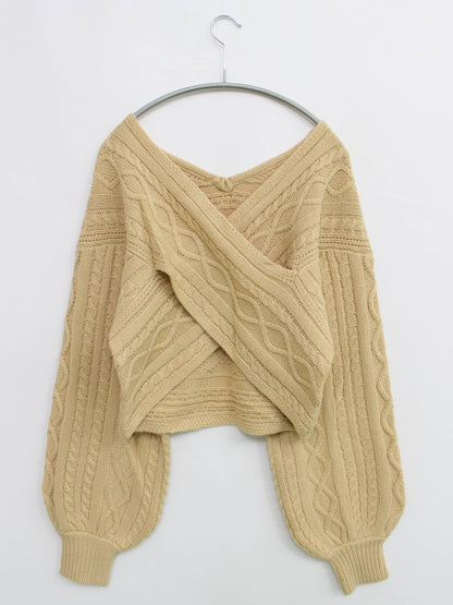 AmbreNeige/アンブルネージュ/ニット/セーター/トップス/ベージュ/F