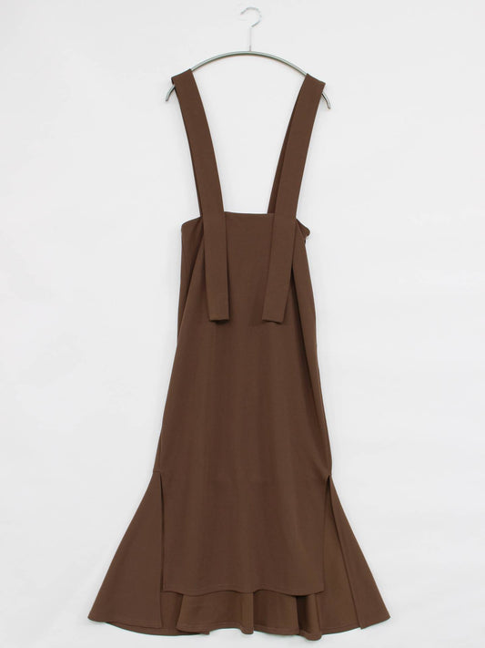 soiree/ジャンパースカート/ワンピース/ドレス/ブラウン/F