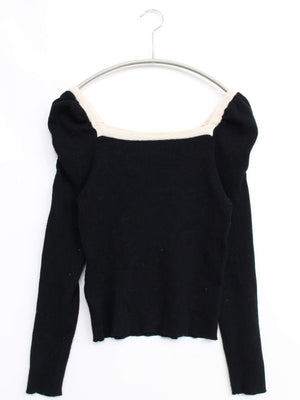 ems/エムズエキサイト/ニット/セーター/トップス/ブラック/F