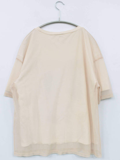 ZARA/ザラ/Tシャツ/カットソー/トップス/ベージュ/EUR S/USA S/MEX 26