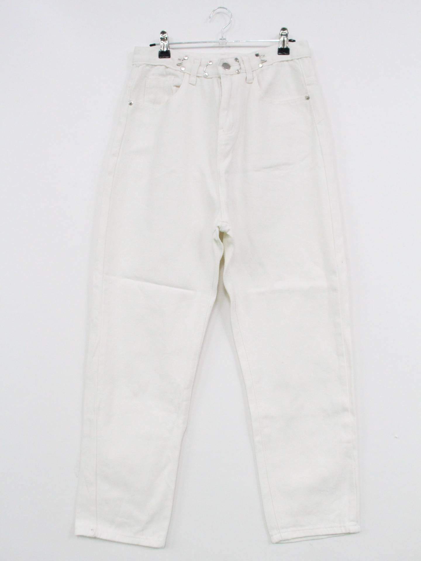 デニムパンツ/パンツ/ホワイト/S