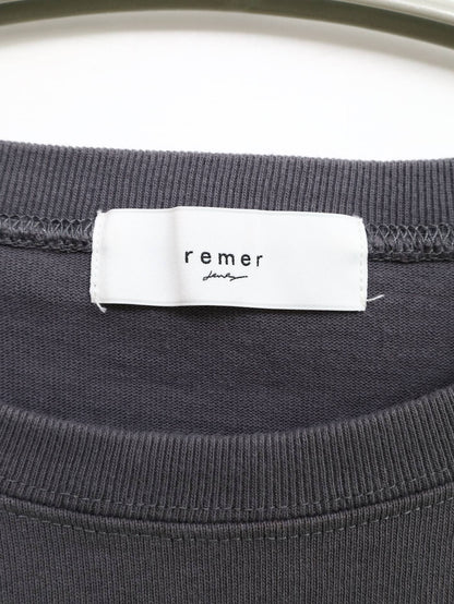 remer/リメール/Tシャツ/カットソー/トップス/グレー/L