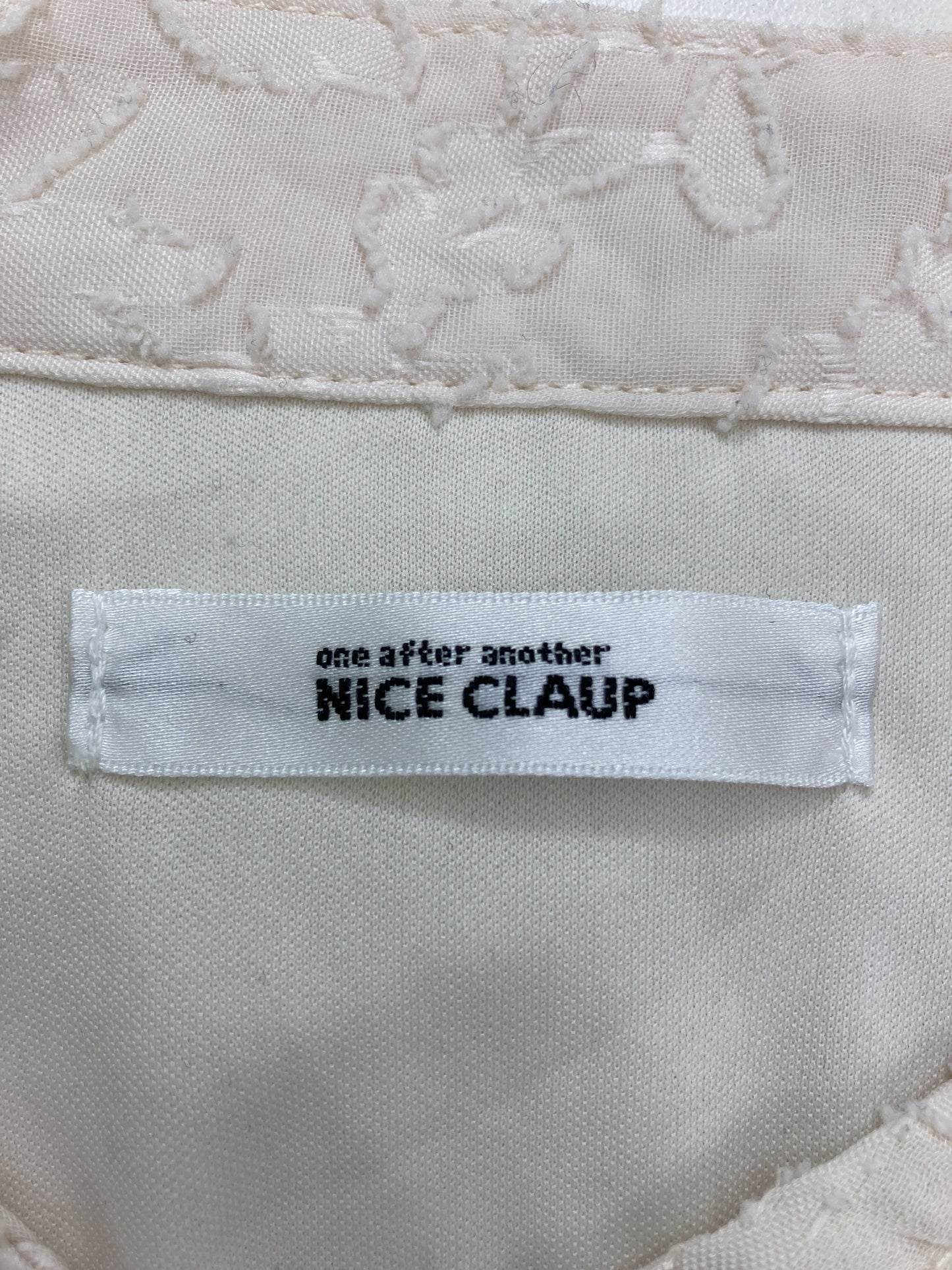 NICE CLAUP/ナイスクラップ/シャツ/ブラウス/トップス/ホワイト/F