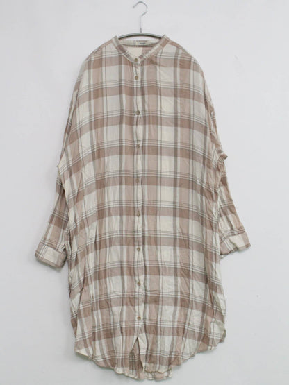 dearful/シャツワンピース/ワンピース/ドレス/ブラウン/LL