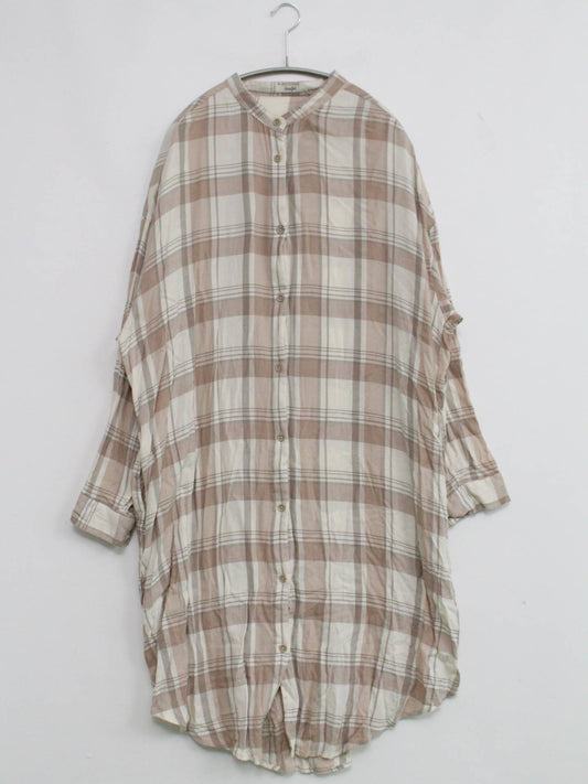 dearful/シャツワンピース/ワンピース/ドレス/ブラウン/LL