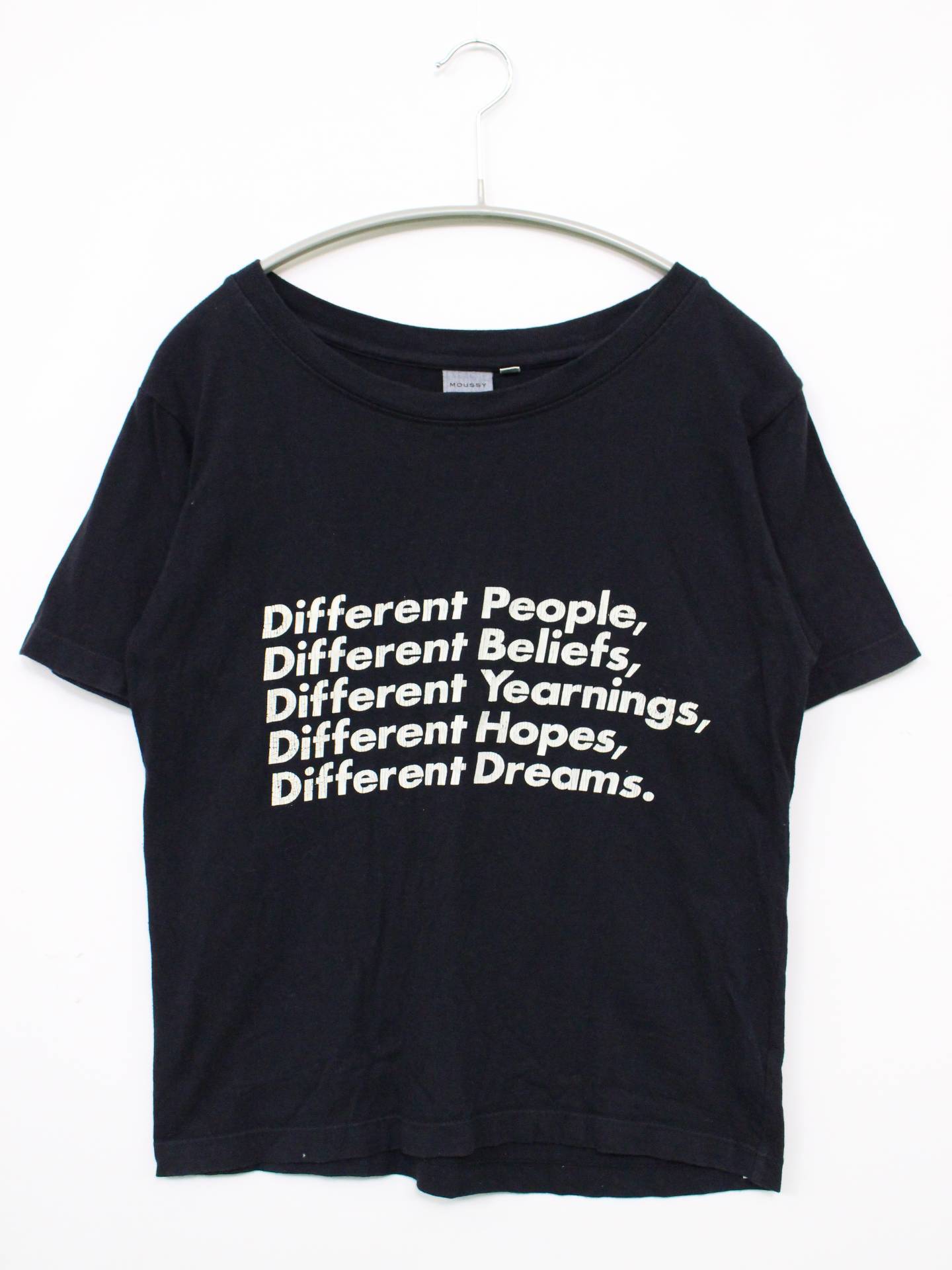 MOUSSY/Tシャツ/カットソー/トップス/ブラック/F