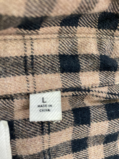 UNIQLO/ユニクロ/シャツ/ブラウス/トップス/ブラウン/L