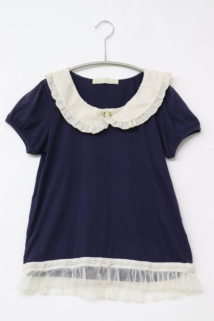 Tシャツ/カットソー/トップス/ネイビー/F