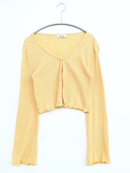 LAGUA GEM/ラグアジェム/カーディガン/ボレロ/トップス/イエロー/FREE