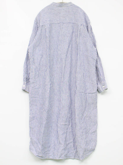 シャツワンピース/ワンピース/ドレス/スカイブルー/M-L