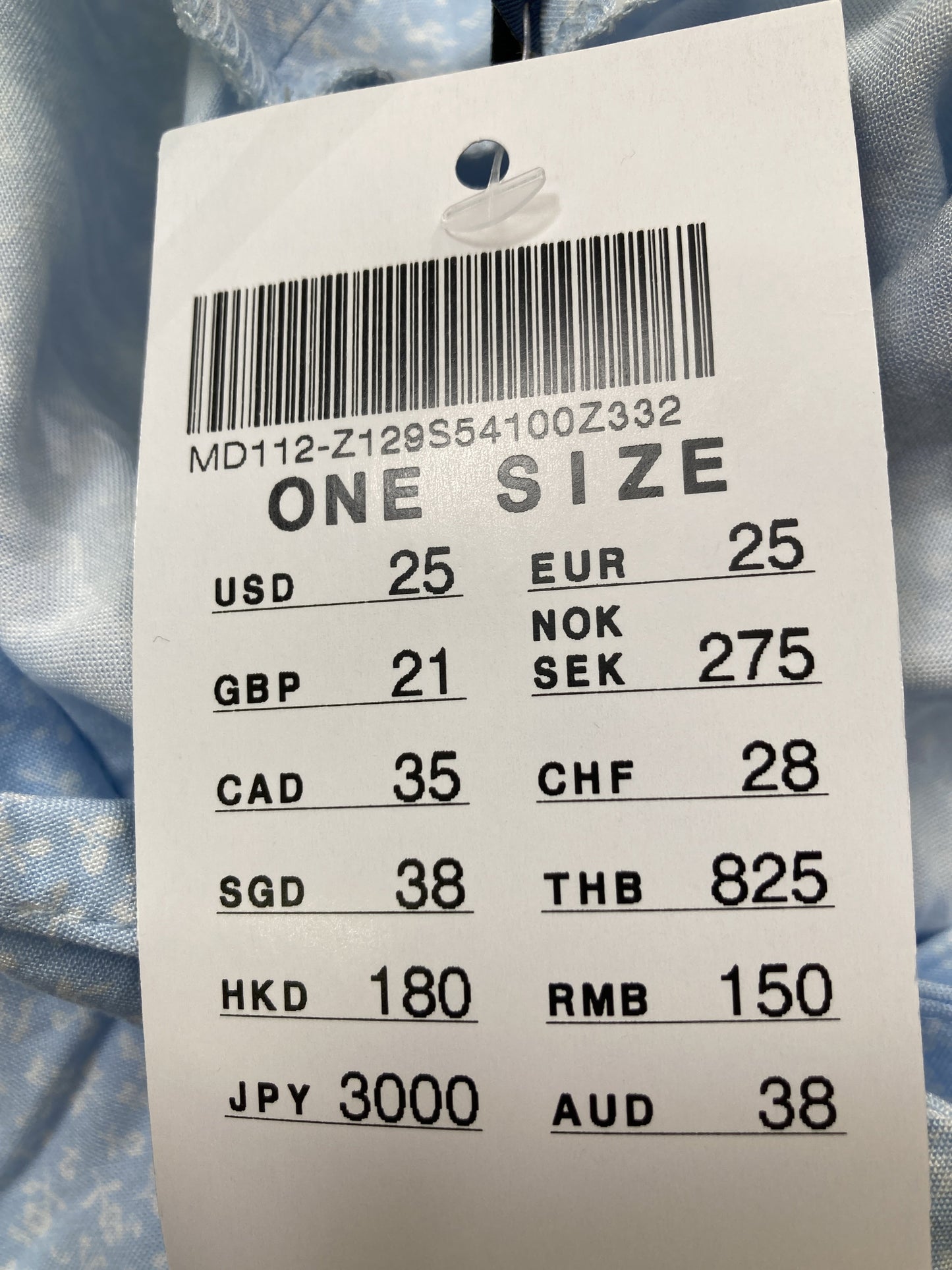 BRANDY MELVILLE/ショート/ミニスカート/スカート/スカイブルー/ONE SIZE