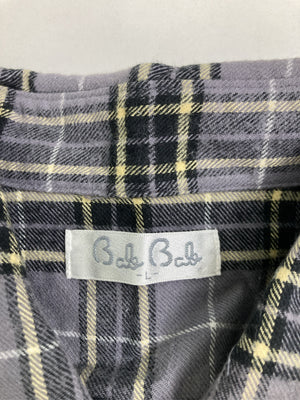 シャツワンピース/ワンピース/ドレス/グレー/L