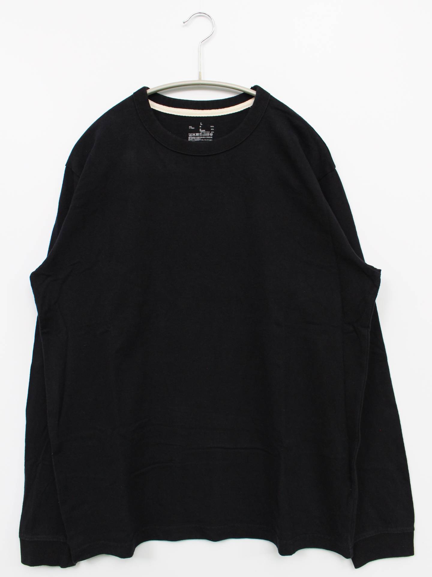 無印良品/Tシャツ/カットソー/トップス/ブラック/L