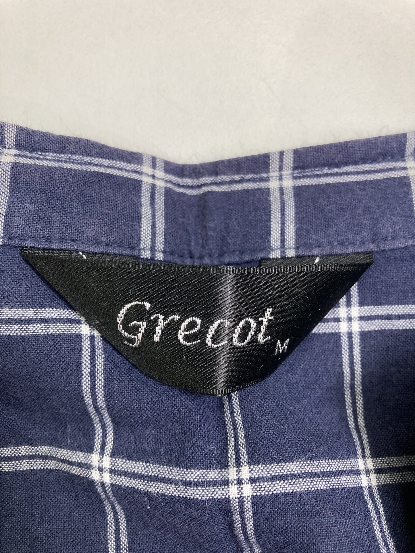 Grecot/シャツ/ブラウス/トップス/ネイビー/M