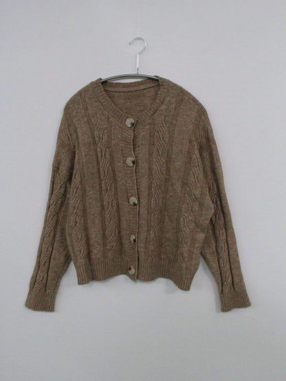 カーディガン/ボレロ/トップス/ブラウン