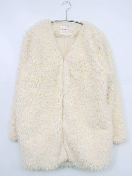 COLZA/コルザ/カーディガン/ボレロ/トップス/アイボリー/L