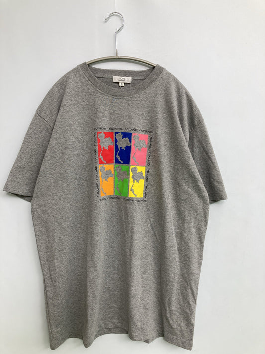 I.D.V/Tシャツ/カットソー/トップス/グレー/L
