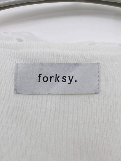forksy./Tシャツ/カットソー/トップス/ホワイト/F