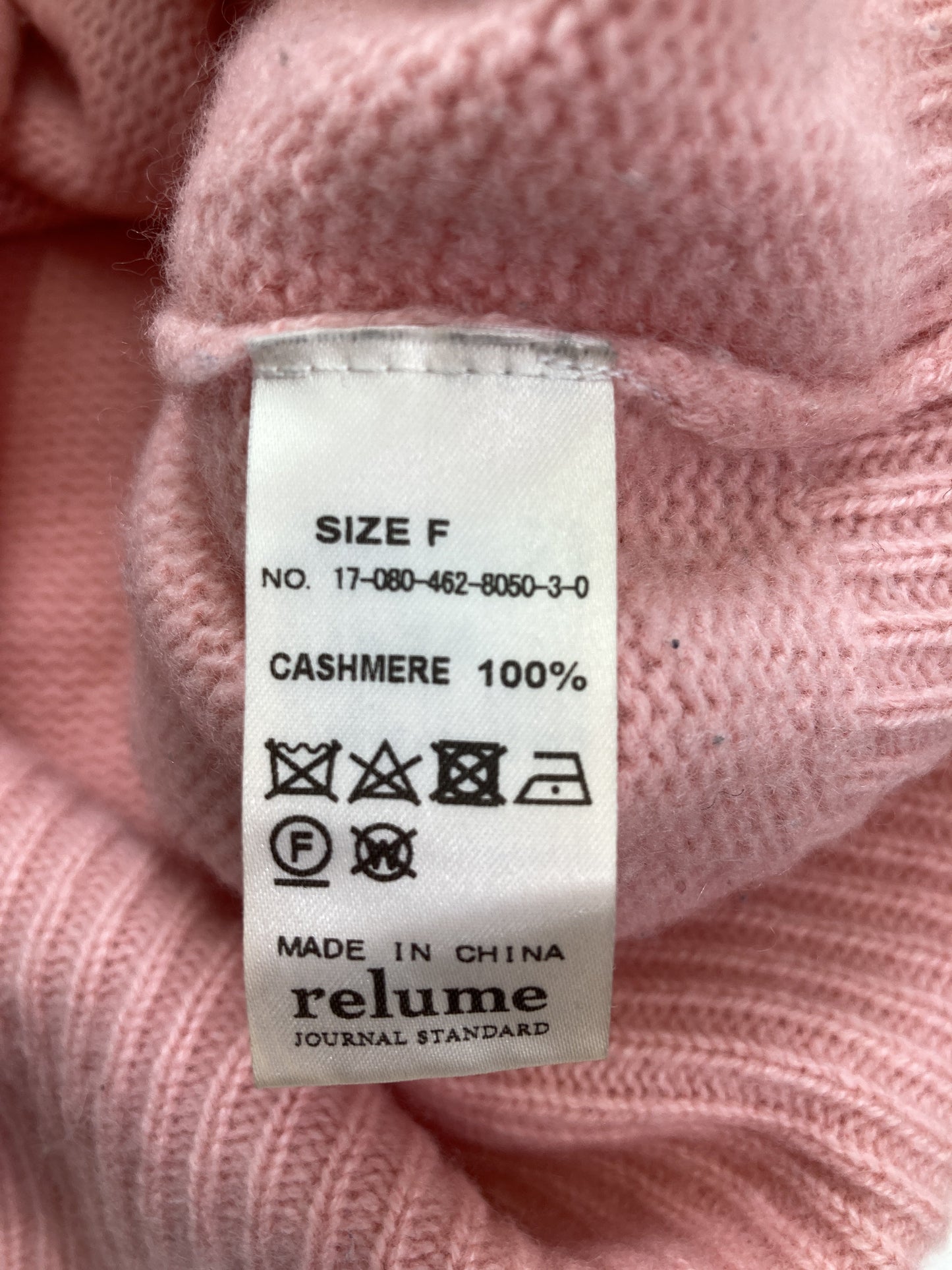 ニット/セーター/トップス/ピンク/F