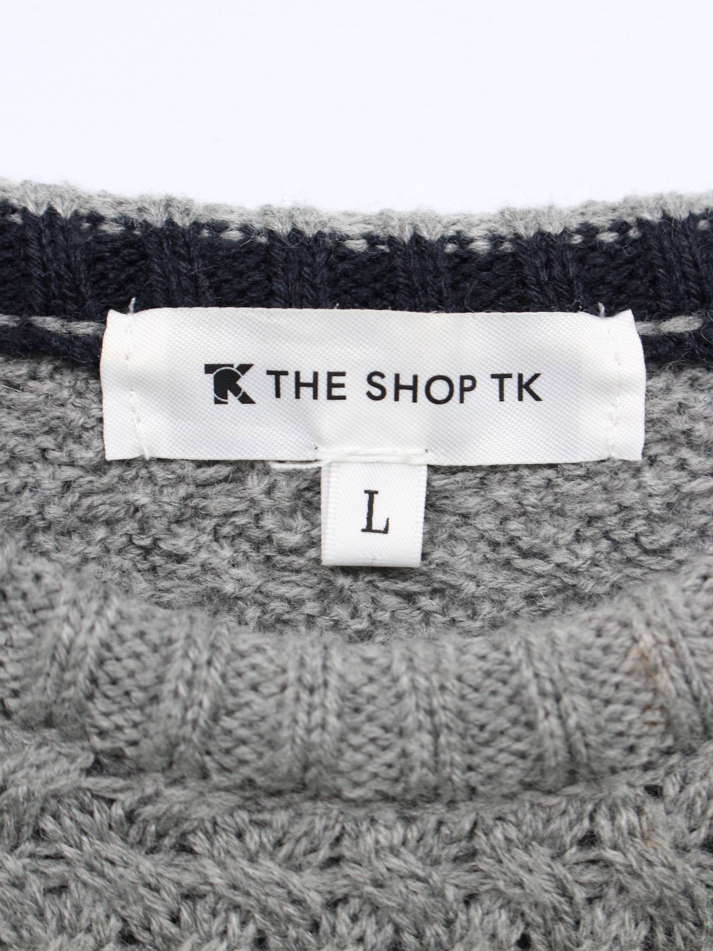 THE SHOP TK/ニット/セーター/トップス/グレー/L