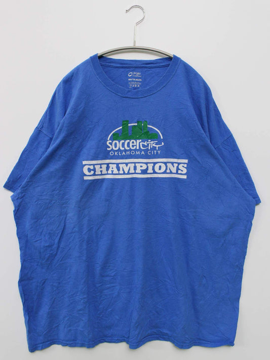 PORT and COMPANY/Tシャツ/カットソー/トップス/ブルー/2XL