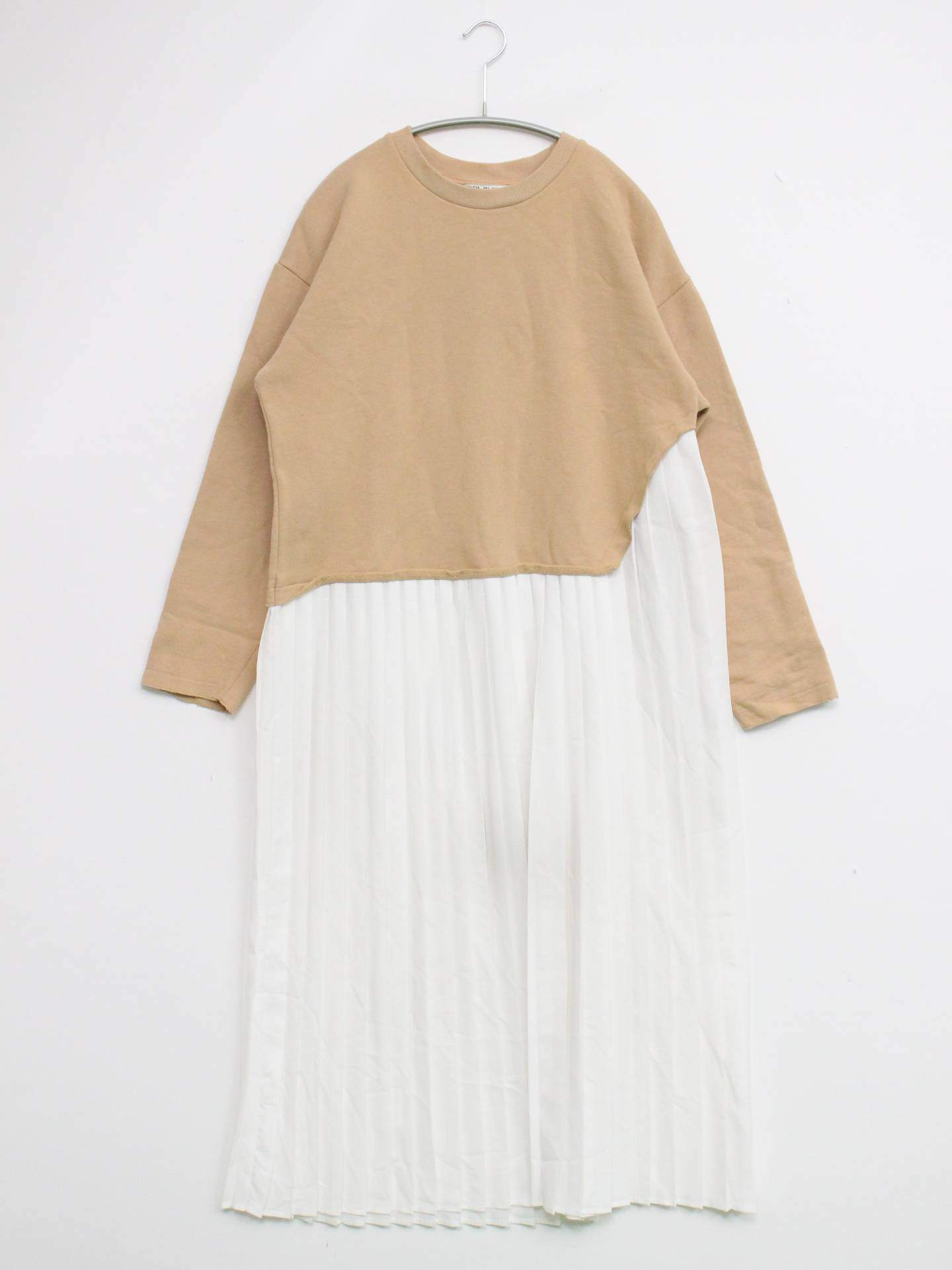 ZARA/ザラ/ワンピース/ワンピース/ドレス/ベージュ/S