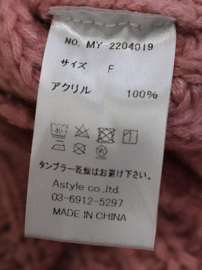 myrtitoi/ニット/セーター/トップス/ピンク/F