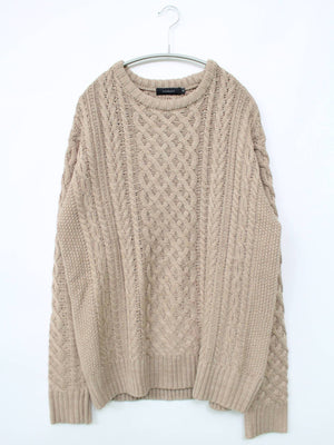 roshell/ロシェル/ニット/セーター/トップス/ベージュ/XL