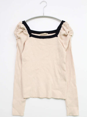 ems excite/エムズエキサイト/ニット/セーター/トップス/アイボリー/F