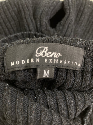 Beno/ビーノ/ニット/セーター/トップス/ブラック/M