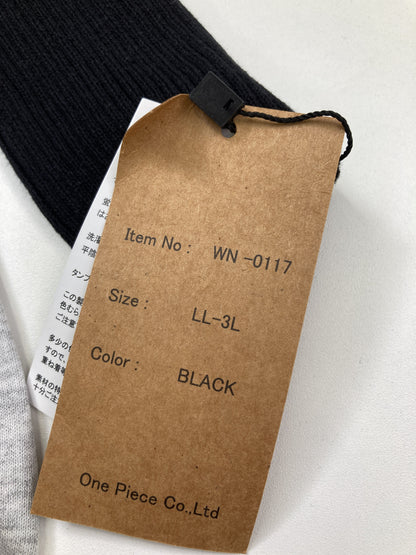 LARU/ニット/セーター/トップス/ブラック/LL-3L