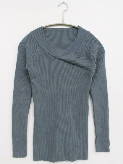 jasmine/ニット/セーター/トップス/ブルー/F