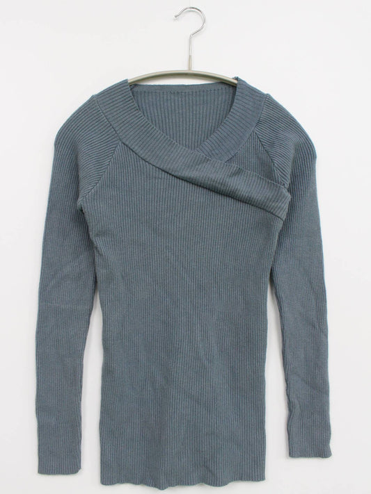 jasmine/ニット/セーター/トップス/ブルー/F