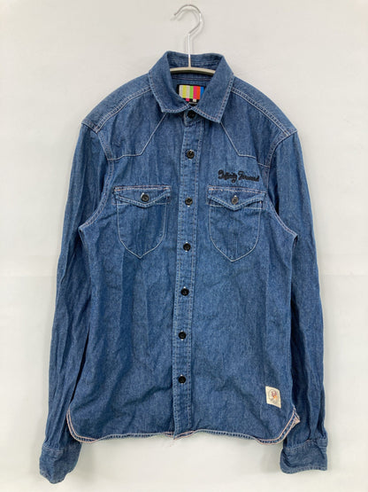 masterground/シャツ/ブラウス/トップス/ブルー/1