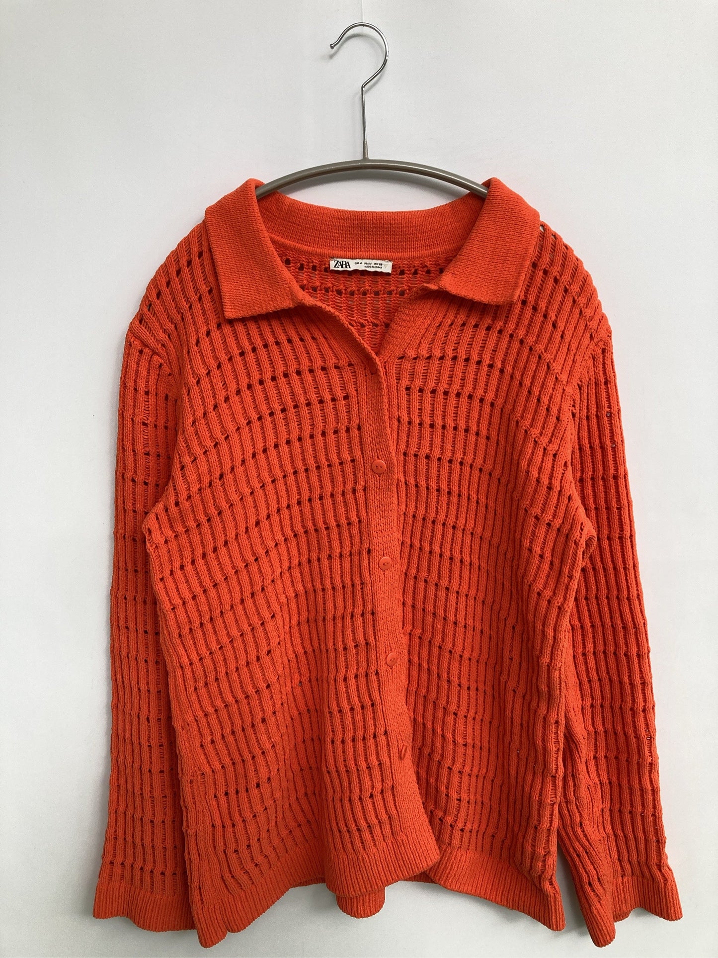 ZARA/ザラ/ニット/セーター/トップス/オレンジ/M
