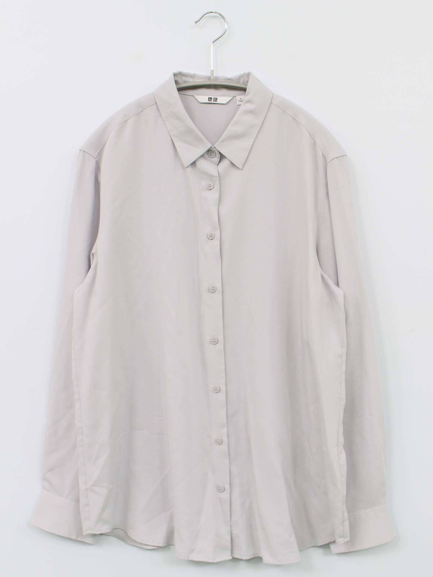 UNIQLO/ユニクロ/シャツ/ブラウス/トップス/グレー/L