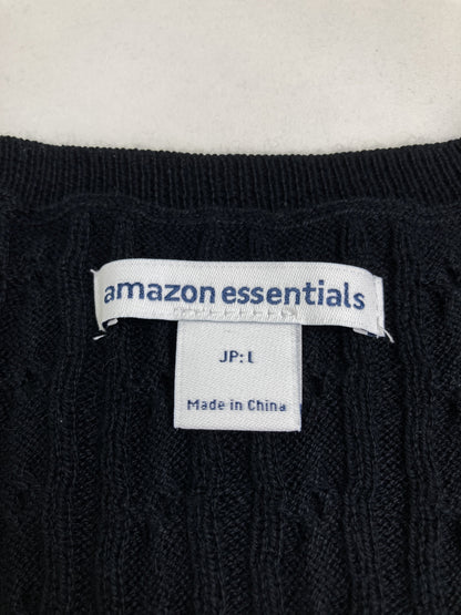 amazon essentials/ニット/セーター/トップス/ブラック/JP:L