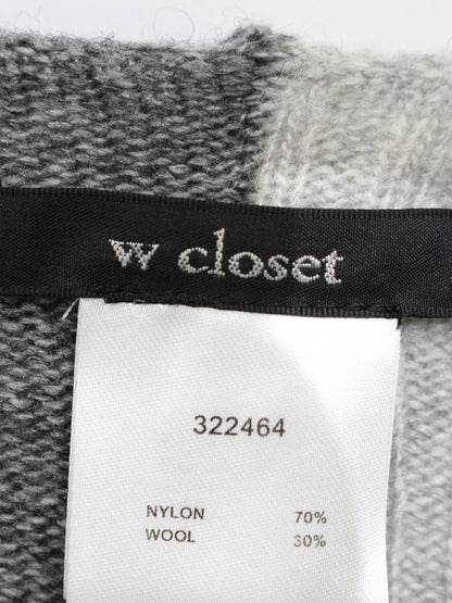 w closet/ダブルクローゼット/ニット/セーター/トップス/グレー/F