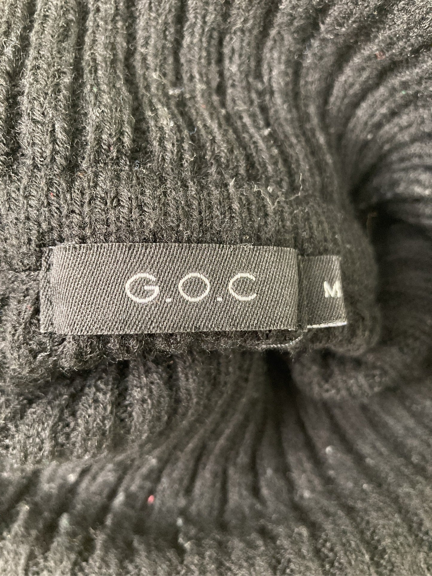 G.O.C/ジーオーシー/ニット/セーター/トップス/ブラック/M