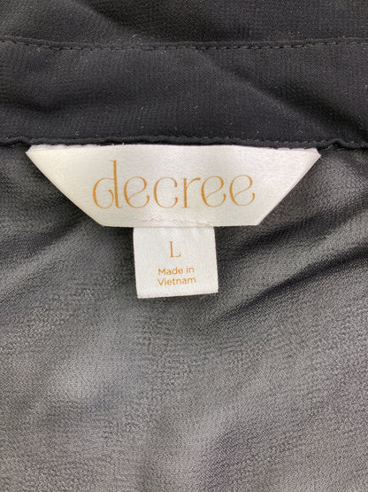 decree/シャツワンピース/ワンピース/ドレス/ブラック/L