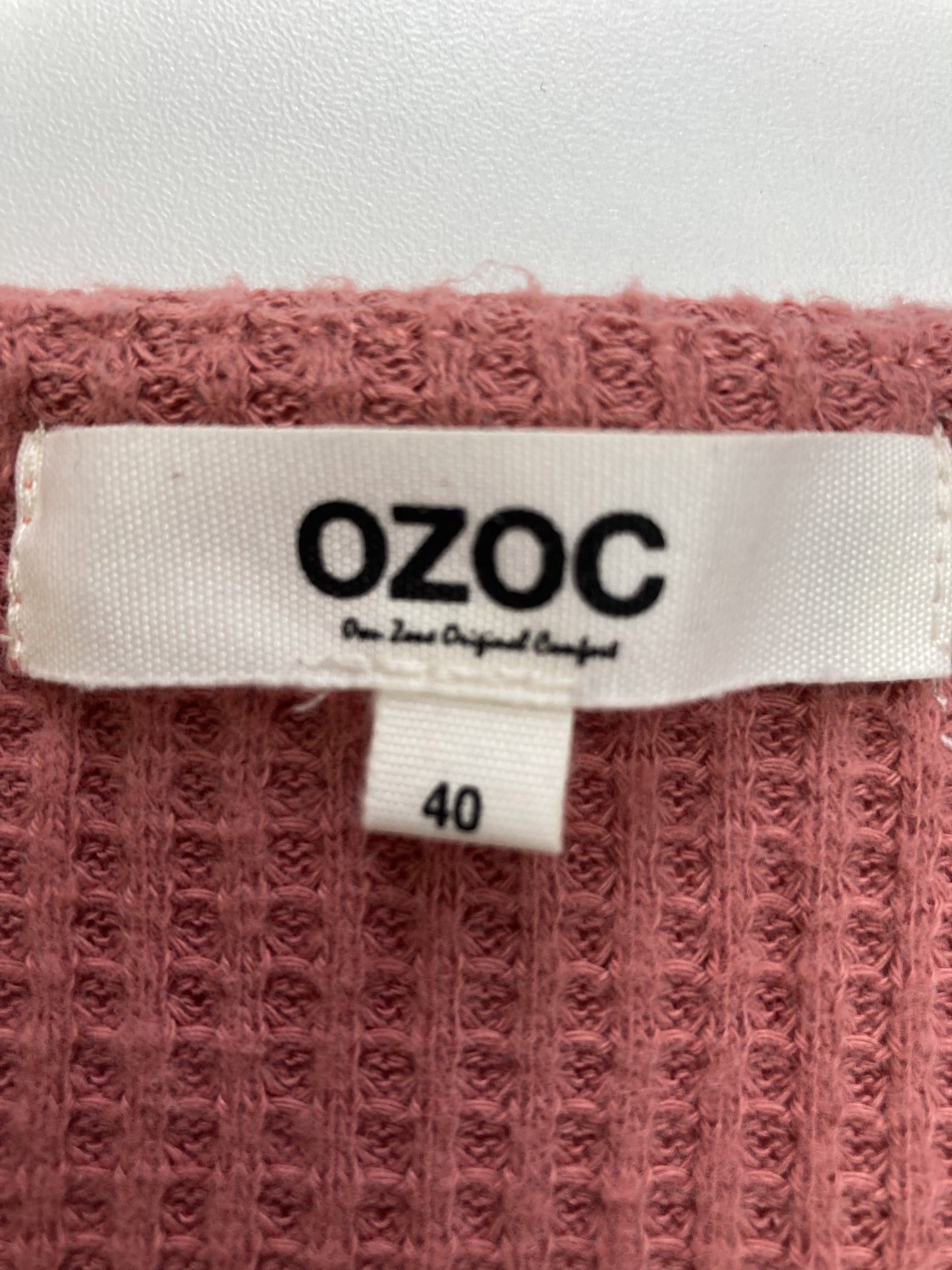 OZOC/オゾック/ニット/セーター/トップス/ピンク/40