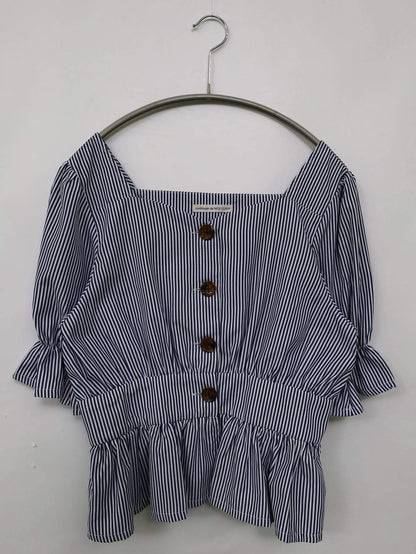continuer de NICE CLAUP/シャツ/ブラウス/トップス/ブルー/F