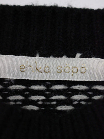ehka sopo/ニット/セーター/トップス/ブラック/F