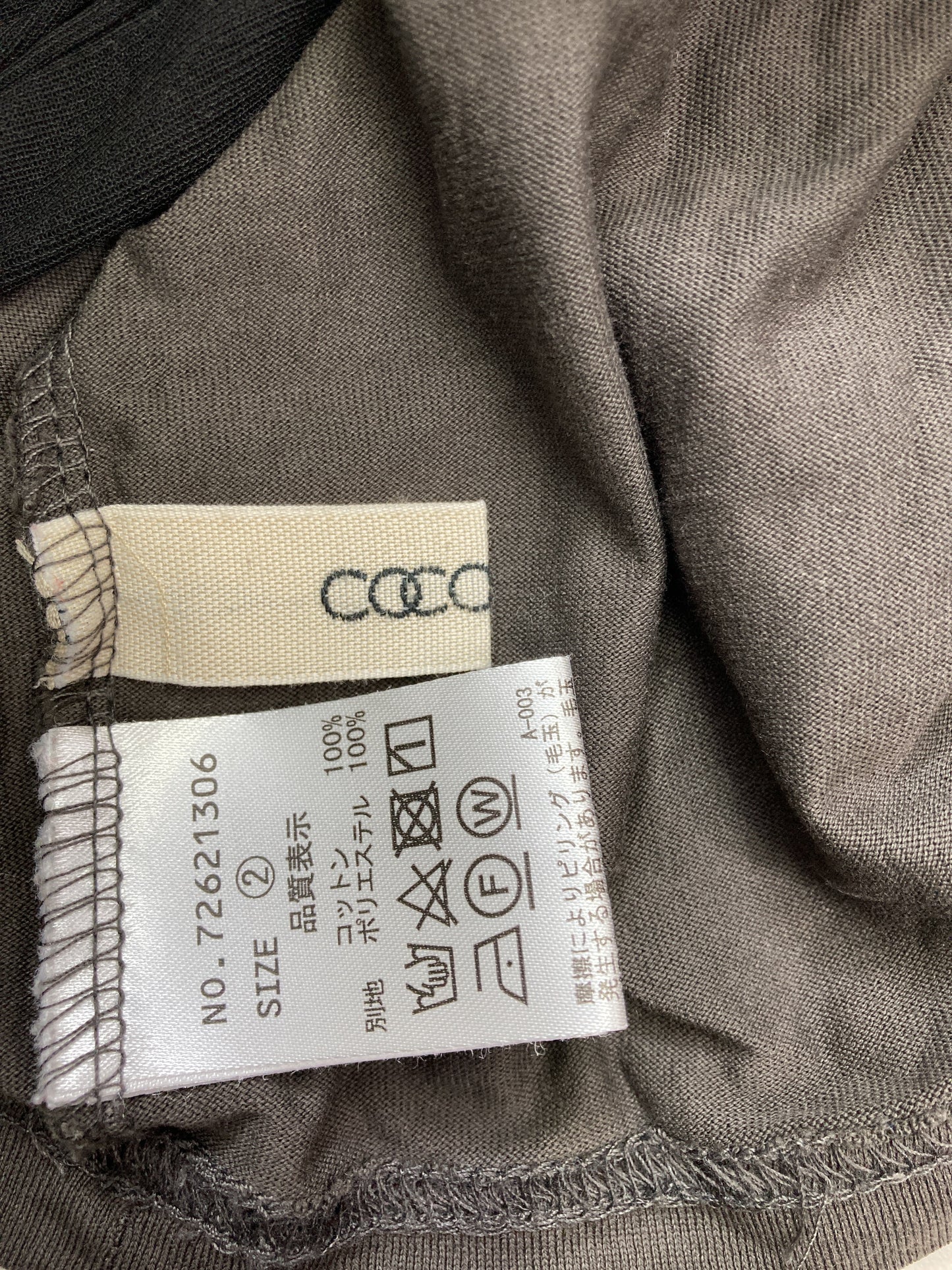 Tシャツ/カットソー/トップス/ブラック/2